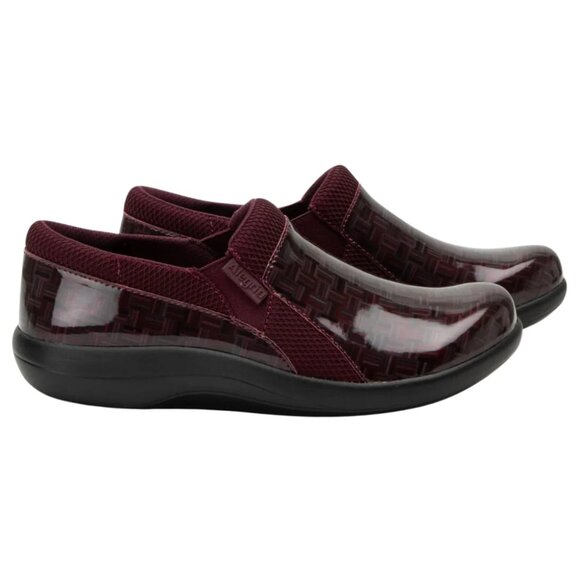 NEW ALEGRIA Duette Slip On Clogs in wine for women 1125 4s2 - Picture 2 of 9